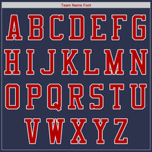 Load image into Gallery viewer, Custom Navy Red-White Authentic Baseball Jersey