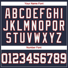 Load image into Gallery viewer, Custom Navy White-Red Performance T-Shirt