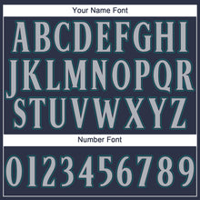 Load image into Gallery viewer, Custom Navy Gray-Aqua Performance T-Shirt