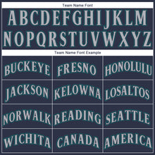 Load image into Gallery viewer, Custom Navy Gray-Aqua Performance T-Shirt