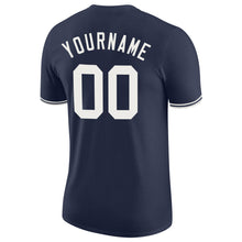 Load image into Gallery viewer, Custom Navy White Performance T-Shirt