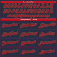 Load image into Gallery viewer, Custom Navy Red-Old Gold Performance T-Shirt