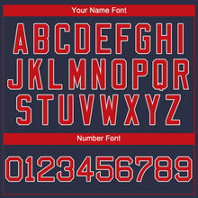 Load image into Gallery viewer, Custom Navy Red-White Performance T-Shirt