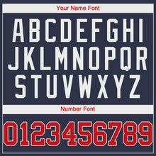 Load image into Gallery viewer, Custom Navy Red-White Performance T-Shirt