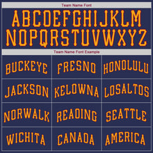 Load image into Gallery viewer, Custom Navy White-Gold Authentic Throwback Rib-Knit Baseball Jersey Shirt