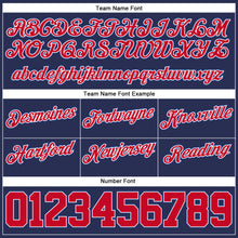 Load image into Gallery viewer, Custom Navy Red-Royal Authentic Throwback Basketball Shorts