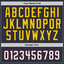 Load image into Gallery viewer, Custom Stitched Navy White-Gold Sports Pullover Sweatshirt Hoodie