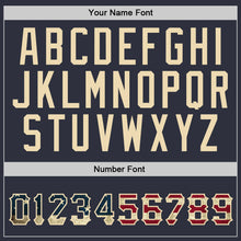 Load image into Gallery viewer, Custom Stitched Navy Vintage USA Flag-Cream Sports Pullover Sweatshirt Hoodie