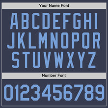 Load image into Gallery viewer, Custom Navy Light Blue Performance T-Shirt