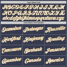 Load image into Gallery viewer, Custom Navy White-Old Gold Performance T-Shirt