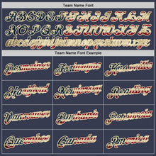 Load image into Gallery viewer, Custom Navy Vintage USA Flag-Cream Performance T-Shirt