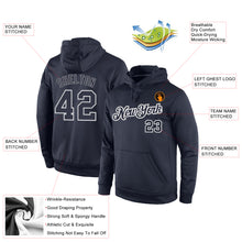 Load image into Gallery viewer, Custom Stitched Navy Navy-Gray Sports Pullover Sweatshirt Hoodie