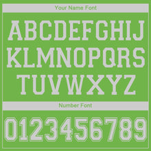 Load image into Gallery viewer, Custom Neon Green White V-Neck Basketball Jersey