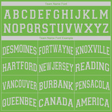 Load image into Gallery viewer, Custom Neon Green White V-Neck Basketball Jersey