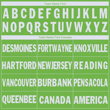 Load image into Gallery viewer, Custom Neon Green White V-Neck Basketball Jersey