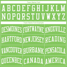 Load image into Gallery viewer, Custom Neon Green White Round Neck Suit Basketball Jersey