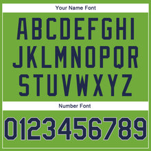 Load image into Gallery viewer, Custom Stitched Neon Green Navy-Gray Sports Pullover Sweatshirt Hoodie