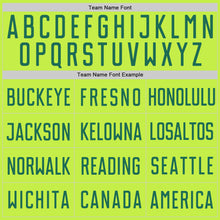 Load image into Gallery viewer, Custom Neon Green Kelly Green-White Authentic Throwback Basketball Jersey