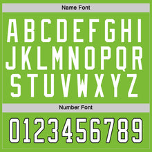 Load image into Gallery viewer, Custom Neon Green White-Black Hockey Jersey