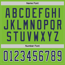 Load image into Gallery viewer, Custom Neon Green Navy-White Hockey Jersey