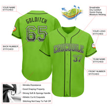 Load image into Gallery viewer, Custom Neon Green Black-White Authentic Drift Fashion Baseball Jersey