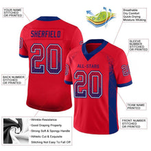 Load image into Gallery viewer, Custom Scarlet Royal-White Drift Fashion Football Jersey