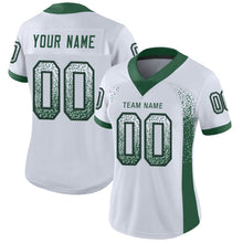 Load image into Gallery viewer, Custom White Grass Green-Black Drift Fashion Football Jersey