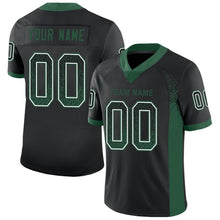 Load image into Gallery viewer, Custom Black Grass Green-White Drift Fashion Football Jersey