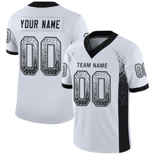 Load image into Gallery viewer, Custom White Black-Silver Drift Fashion Football Jersey