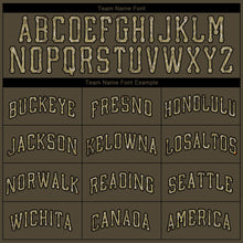 Load image into Gallery viewer, Custom Olive Camo-Black Authentic Salute To Service Baseball Jersey