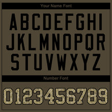 Load image into Gallery viewer, Custom Olive Camo-Black Authentic Salute To Service Baseball Jersey