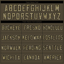 Load image into Gallery viewer, Custom Olive Camo-Black Authentic Salute To Service Baseball Jersey