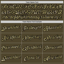 Load image into Gallery viewer, Custom Olive Camo-Black Round Neck Rib-Knit Salute To Service Basketball Jersey