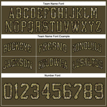 Load image into Gallery viewer, Custom Olive Camo-Black Authentic Throwback Salute To Service Basketball Shorts