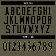 Load image into Gallery viewer, Custom Olive Black-Old Gold Mesh Salute To Service Football Jersey