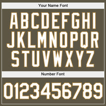 Load image into Gallery viewer, Custom Stitched Olive White-Old Gold Sports Pullover Sweatshirt Salute To Service Hoodie