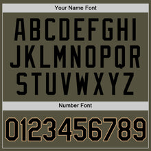 Load image into Gallery viewer, Custom Olive Black-Old Gold Performance Salute To Service T-Shirt