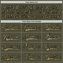 Load image into Gallery viewer, Custom Olive Camo-Black Authentic Salute To Service Baseball Jersey