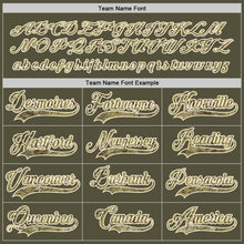 Load image into Gallery viewer, Custom Olive Camo-Cream Salute To Service Hockey Jersey