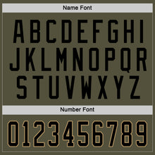 Load image into Gallery viewer, Custom Olive Black-Old Gold Salute To Service Hockey Jersey