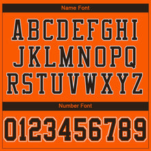 Load image into Gallery viewer, Custom Orange Brown-White Mesh Authentic Football Jersey