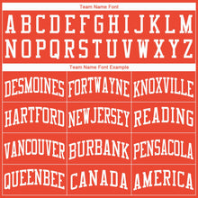 Load image into Gallery viewer, Custom Orange White Round Neck Basketball Jersey