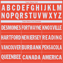 Load image into Gallery viewer, Custom Orange White V-Neck Basketball Jersey