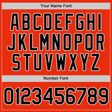 Load image into Gallery viewer, Custom Orange Black-White Authentic Baseball Jersey