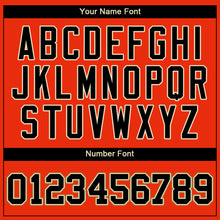 Load image into Gallery viewer, Custom Orange Black-Old Gold Authentic Baseball Jersey