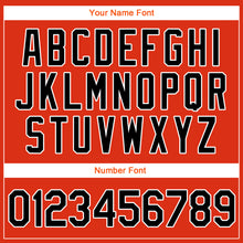 Load image into Gallery viewer, Custom Orange Black-White Authentic Throwback Rib-Knit Baseball Jersey Shirt