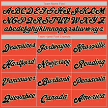 Load image into Gallery viewer, Custom Orange Black-Cream Round Neck Rib-Knit Basketball Jersey