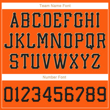 Load image into Gallery viewer, Custom Orange Black-Old Gold Stitched Adjustable Snapback Hat