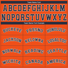 Load image into Gallery viewer, Custom Orange Navy-White Performance T-Shirt