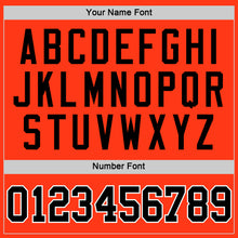 Load image into Gallery viewer, Custom Orange Black-White Authentic Throwback Rib-Knit Baseball Jersey Shirt